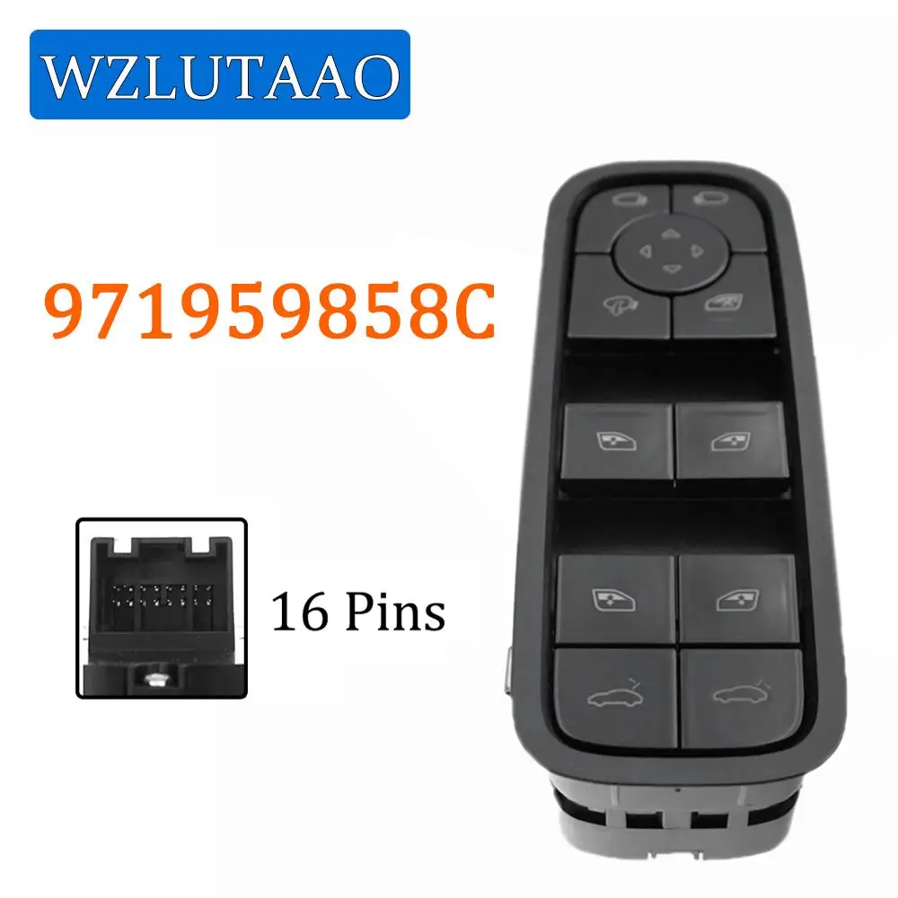 Front Left Master Window Control Switch 971959858C 971 959 858 C 971 959 858C For Porsche Panamera 971 Cayenne 9Y 2018-2022