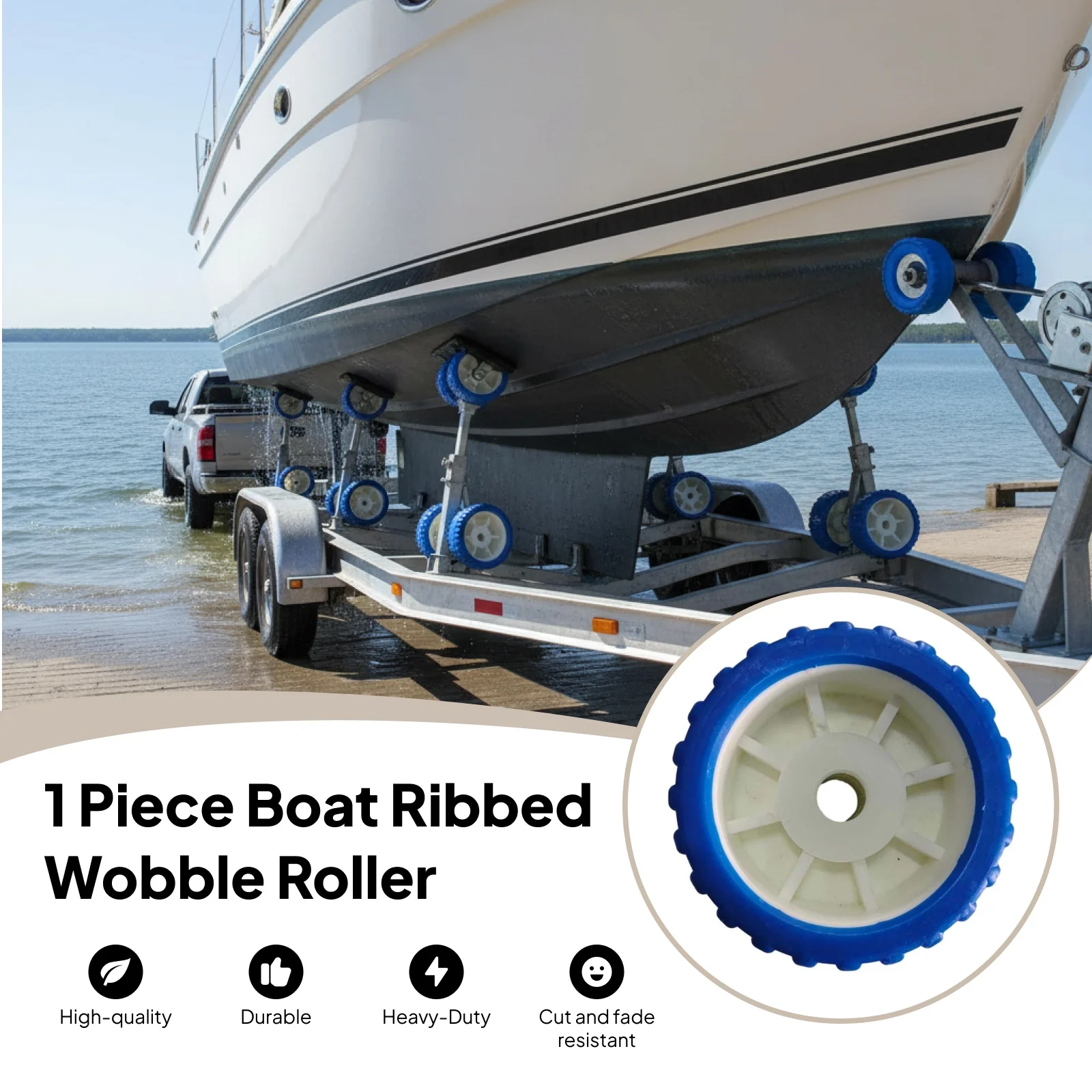 

Сверхмощная морская лодка, сменный комплект с ребристым качающимся роликом, надувной лодочный погрузчик, аксессуары для оборудования для прицепа