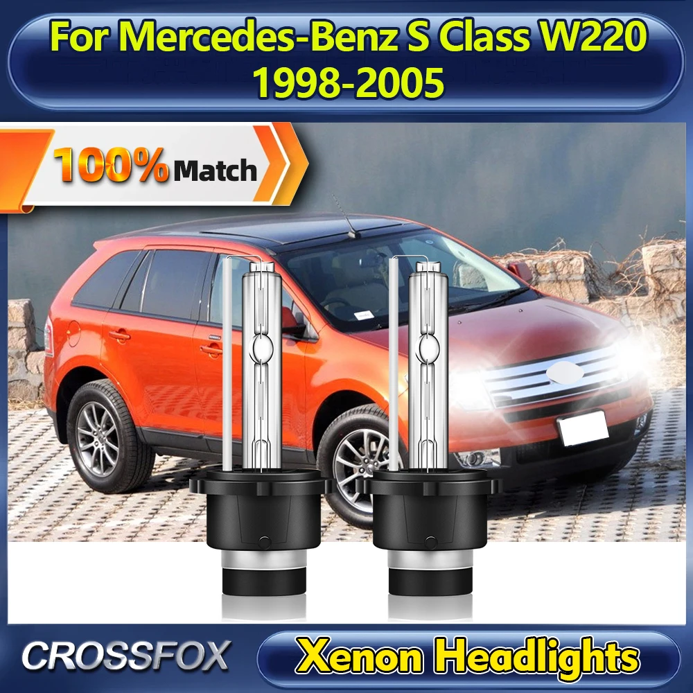 

35W D2S Xenon HID Headlight Bulbs 20000LM Super Bright Car Headlamps 12V For Mercedes-Benz S Class W220 1998-2002 2003 2004 2005