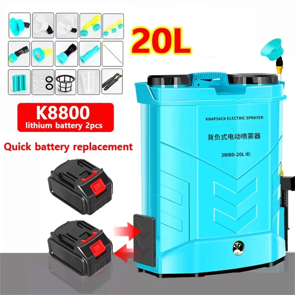Pulvérisateur électrique haute pression OWJHE 20L, pulvérisateur à dos entièrement automatique, batterie au lithium, pulvérisateur d'irrigation agricole et de jardin