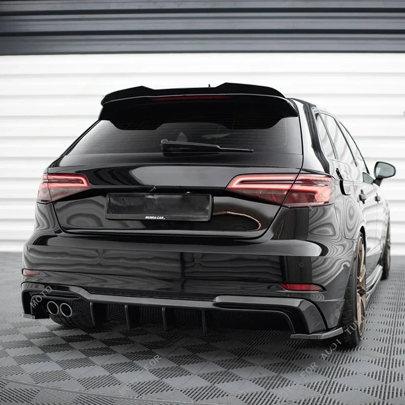 Spoiler tylny w stylu Maxton do Audi A3 S-Line S3 8V (nie do modeli bez S-Line) Sportback 2013-2020, nakładka na klapę bagażnika, spoiler dachowy. — zdjęcie 2
