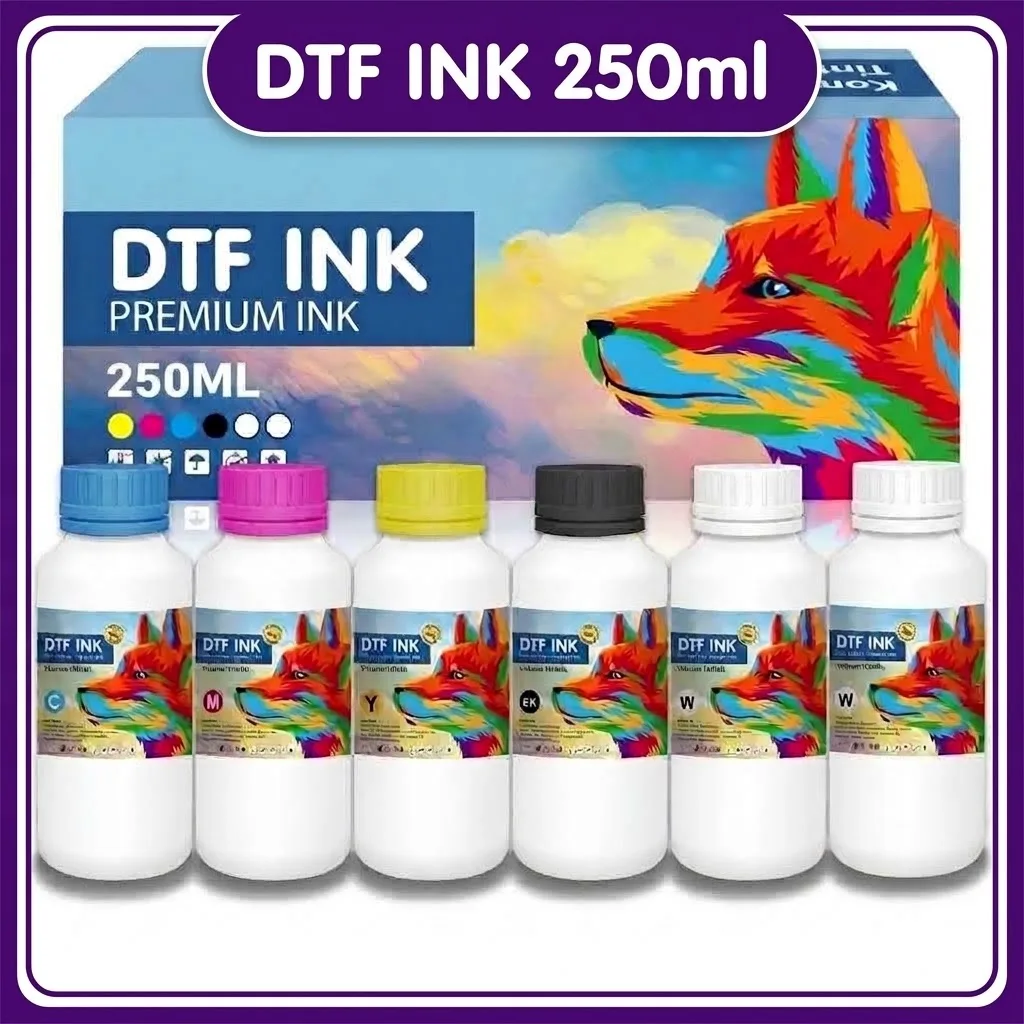 Printer Ink DTF Tinte for epson 250 ml BK/C/M/Y für Transferdruck/ Direct to Film/ TextildruckDirect to Transfer Film Ink Film Printer