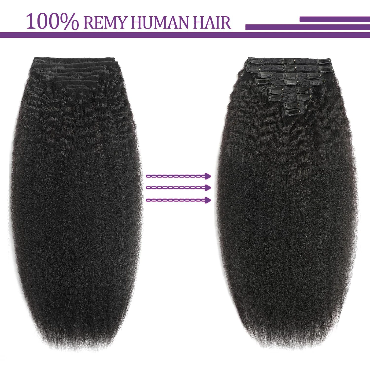 غريب مستقيم كليب في وصلات الشعر كامل الرأس للنساء 120 جرام 240 جرام لكل حزمة البرازيلي ريمي الشعر البشري 8 قطعة ملحقات كليب