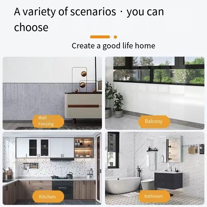 Imitation Tile 3D Wall Stickers Self-adhesive Wall Decoration Bathroom Waterproof And Moisture-proof Marble Kitchen Wallpaper