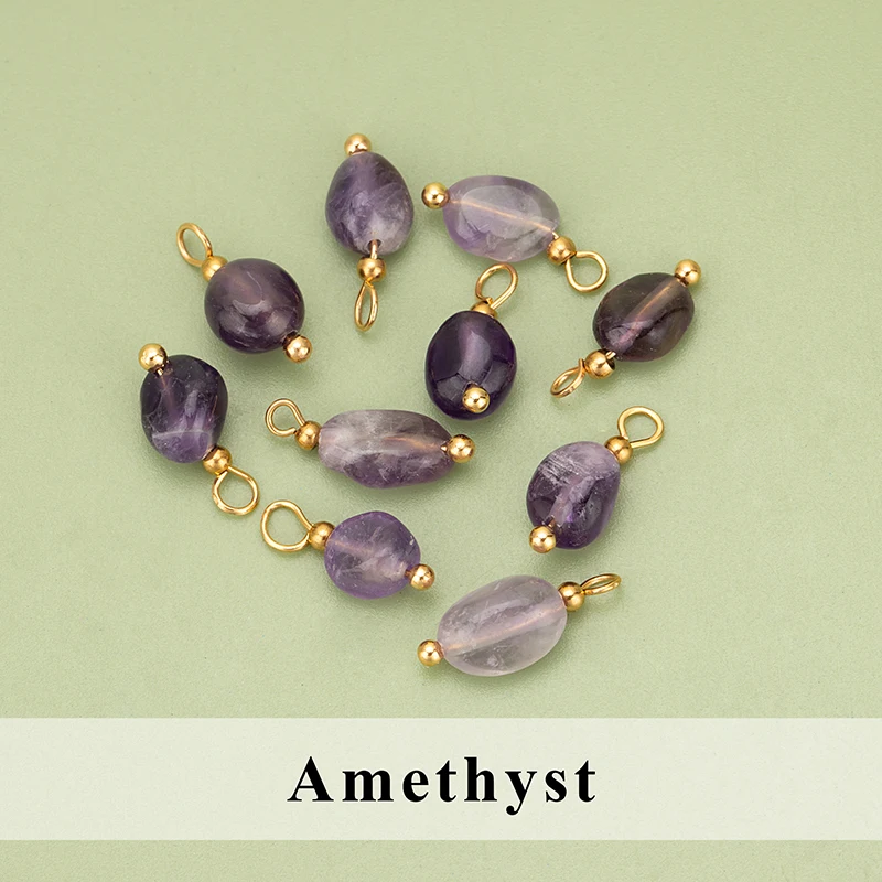 assoonas, 20 Stück/Lot, ME17, Schmuckzubehör, Edelstahl, Naturstein, handgefertigt, Anhänger, DIY-Anhänger, Schmuckherstellung – Detail 9