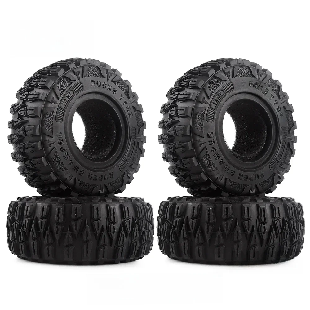 INJORA 4 szt. 2.2 "błotnik gumowa opona 2.2 opony do kół 120*48MM dla 1:10 RC Rock Crawler TRX4 TRX-6 Axial SCX10 90046 — zdjęcie 2