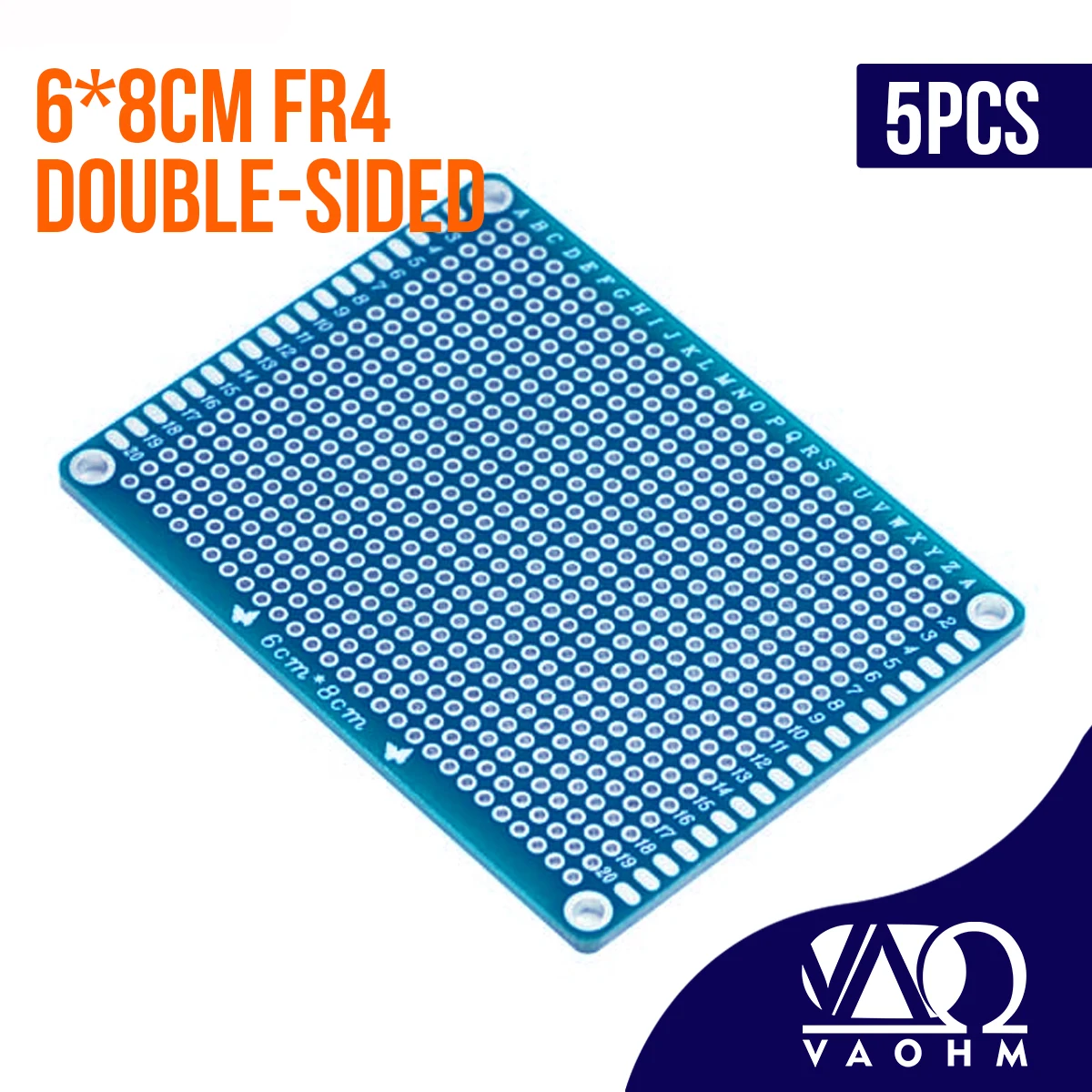 5PCS 6*8cm Prototype PCB Double Sided FR4