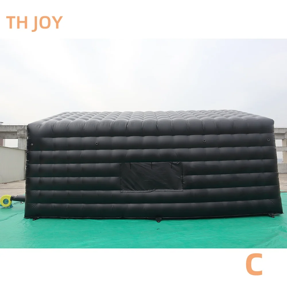 Por navio à porta, boate inflável comercial de PVC, barraca de discoteca inflável ao ar livre personalizada de 7x5m para festa