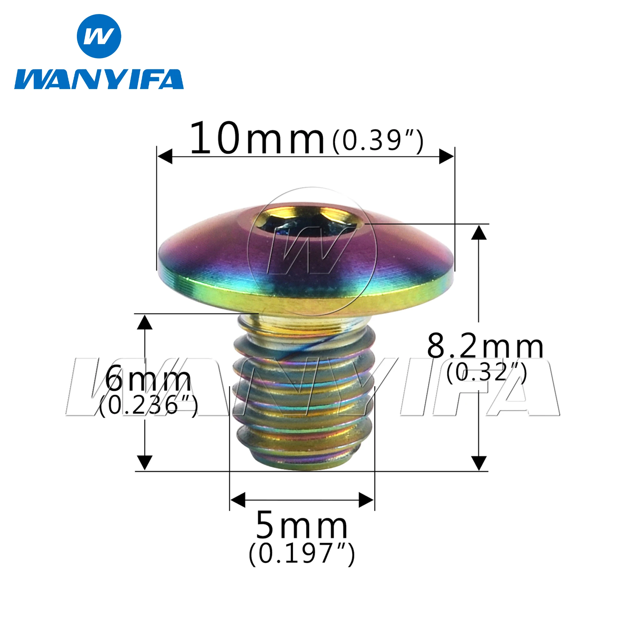 Wanyifa-自転車ブレーキハンドル,チタンボルトm5,オイルキャップ,自転車ネジ,Shimano xt,xtr,オイルシリンダーリッド,ブレーキレバーディスク,2個