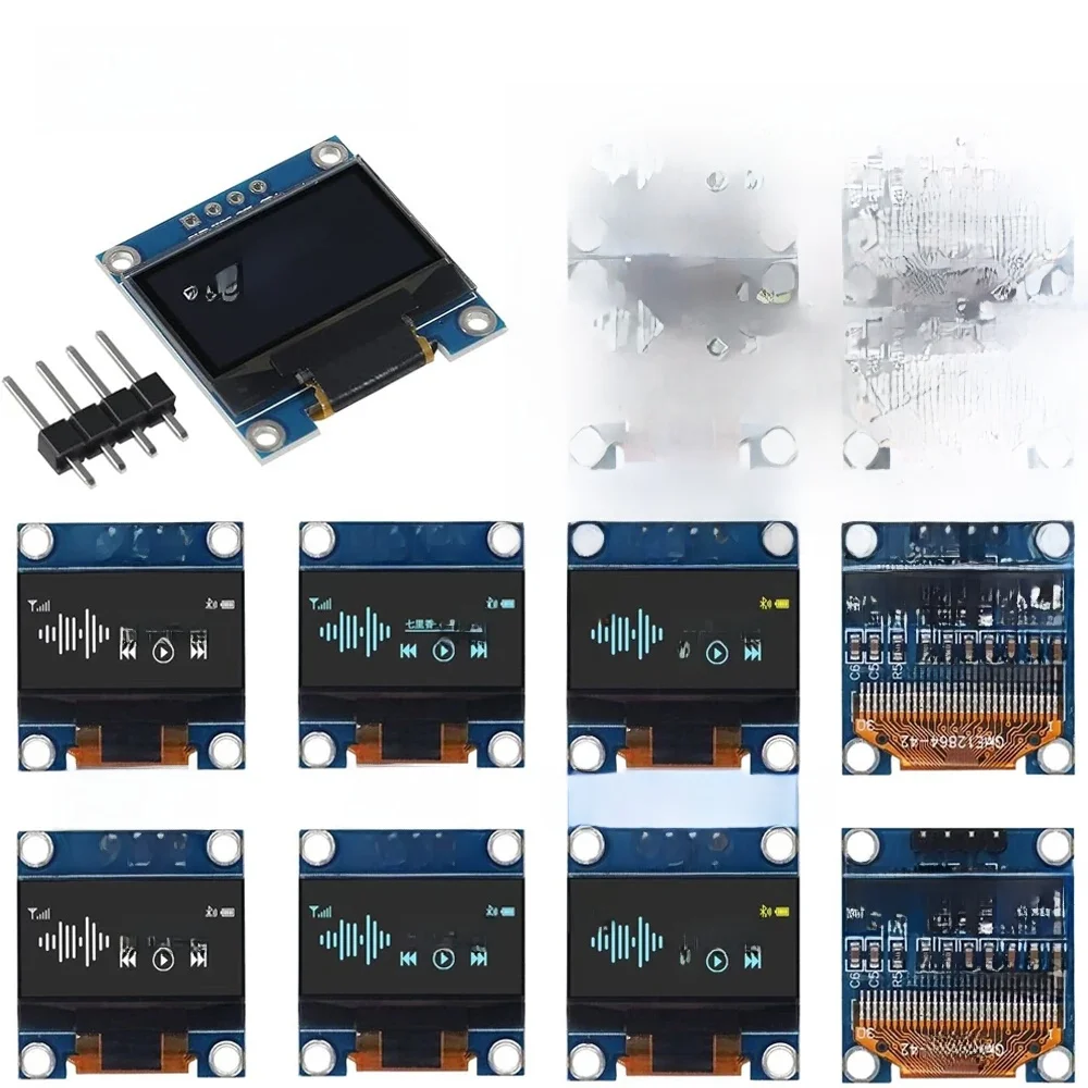 1-10 szt. 0,96 cala IIC Szeregowy Biały/Niebieski/Żółto-Niebieski Moduł Wyświetlacza OLED 128X64 I2C SSD1306 12864 Płytka Ekranu LCD dla Arduino — zdjęcie produktu 7