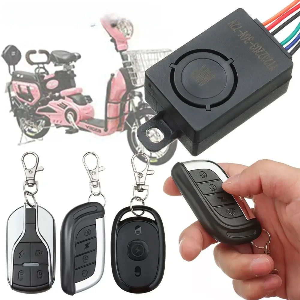 AliExpress 36-72V Anti-Theft Replacement Motorcycle Scooter E-Bike Alarm System With Two Remote Control Electric Bicycle Security