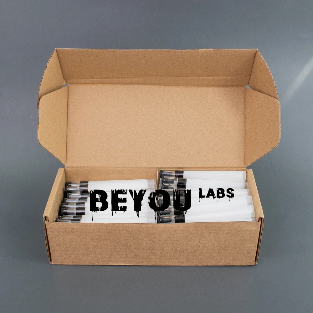 Plastic Storage Jar Pop Top Paper Tube Case D10x95mm Blank & Custom Logo Sealed Sticker Manual Stick Service