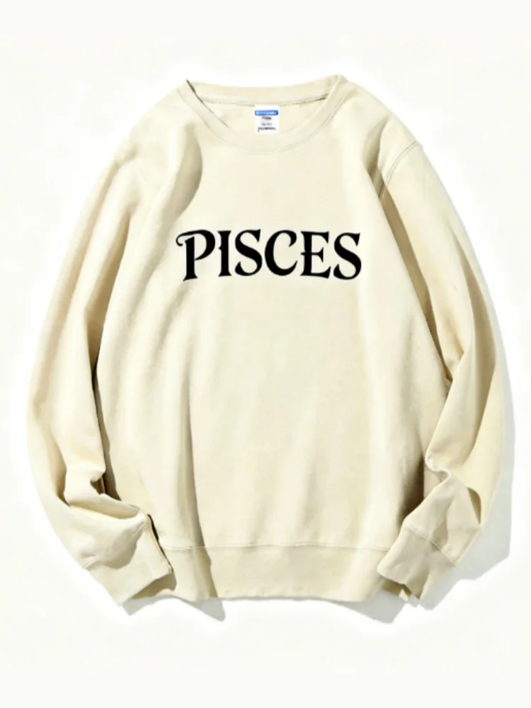 เสื้อสเวตเชิ้ตพิมพ์ลายจักรราศีรุ่นลิมิเต็ดอิดิชั่นสำหรับผู้หญิง เสื้อสเวตเชิ้ตพิมพ์ลายโหราศาสตร์สำหรับทุกเพศ เสื้อสเวตเชิ้ตสำหรับวันหยุด