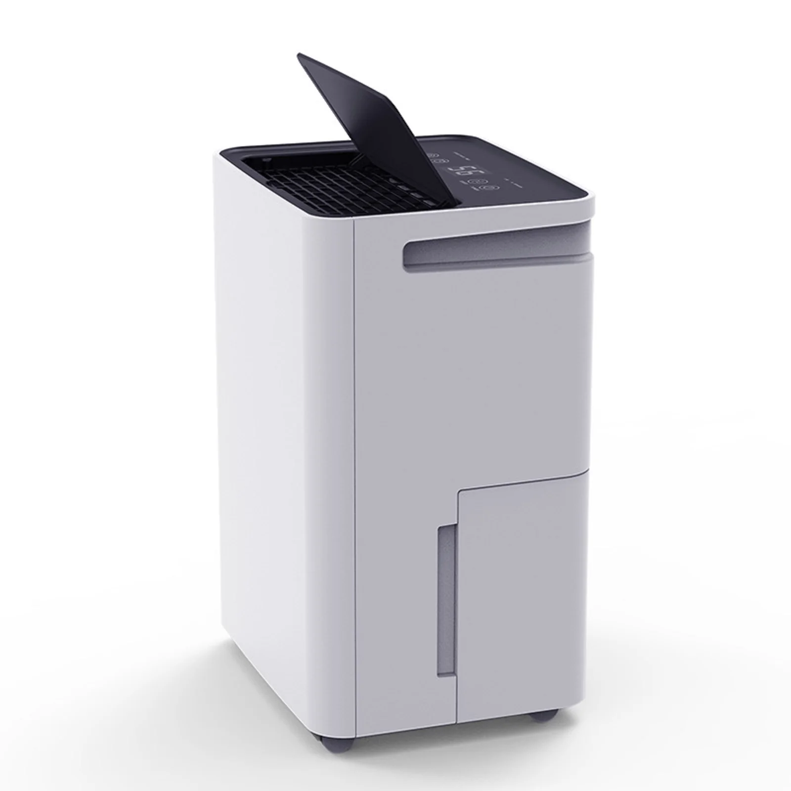 Deumidificatore da 12 litri/giorno con display a LED, timer 24 ore, riavvio automatico |   Spegnimento automatico per bagno, cantina, camera da letto e stanze