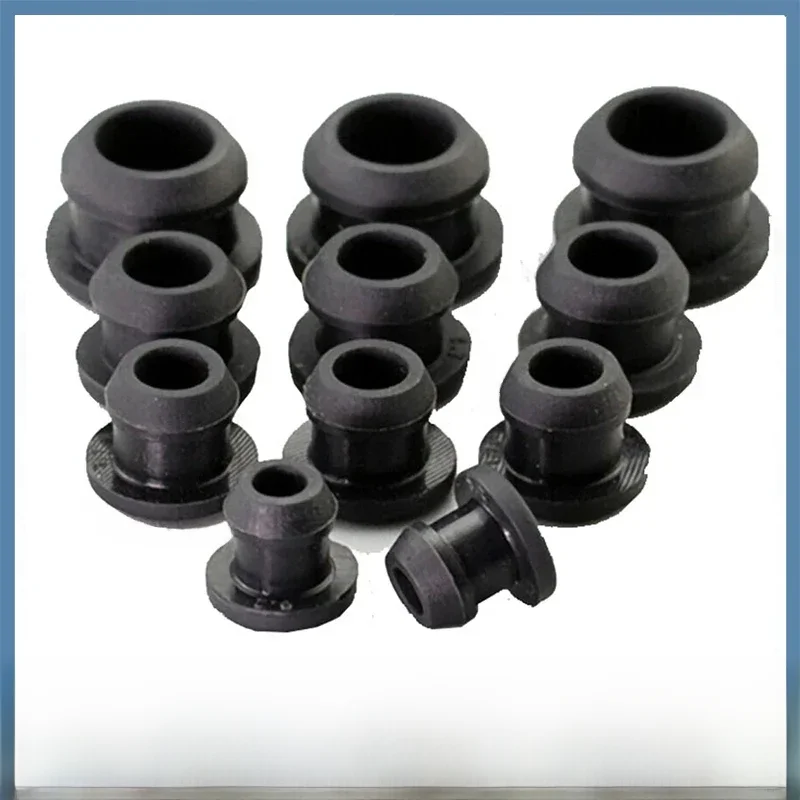 1-10 pièces 2.5-50.6mm noir conique Snap-on en caoutchouc de Silicone Type T bouchon obturateur embouts Tube insère bonde résistant haute température