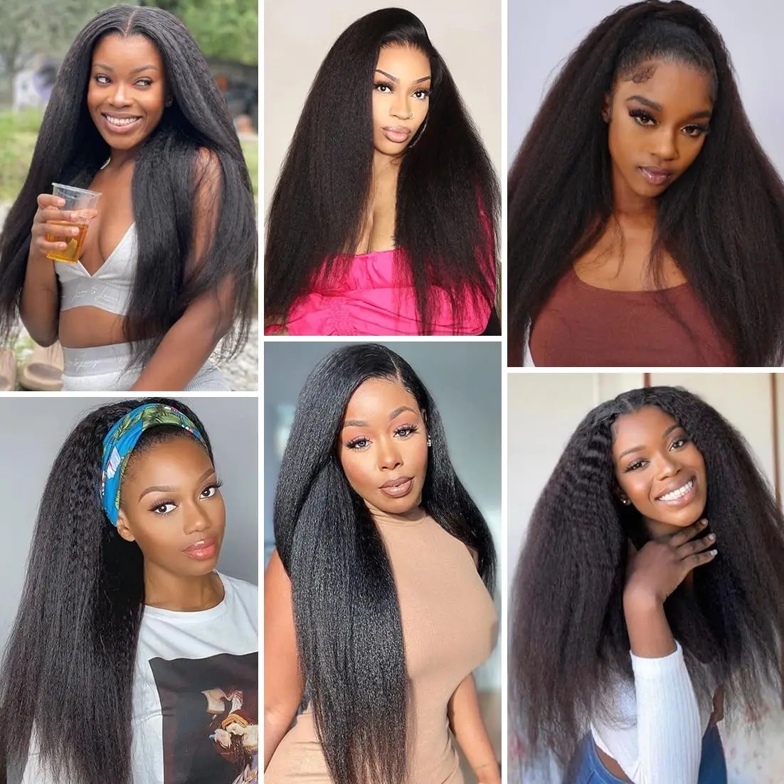 Brazilian Virgin Kinky Straight Clip in Hair Extensions 8Pcs/lot With 18 Clips Real Human Hair Clip Ins Hair Natural Black Color