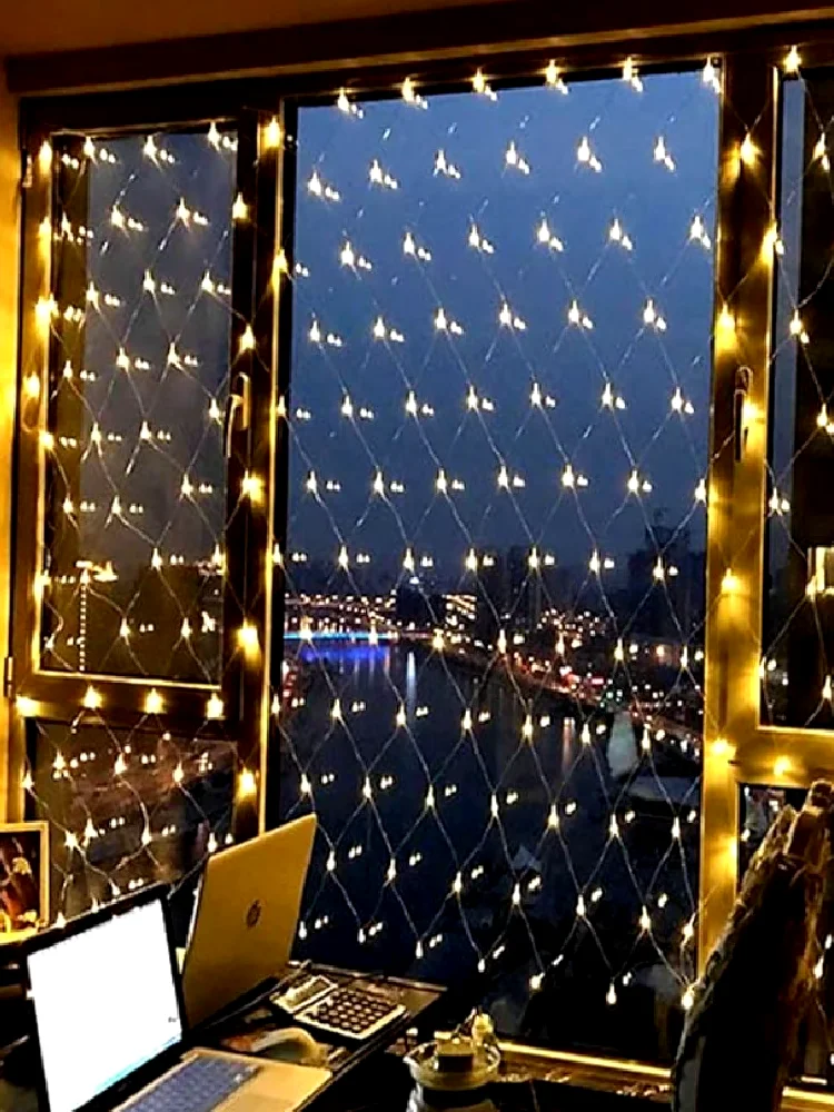 Large led mesh light, network lights, small Christmas mesh network lights