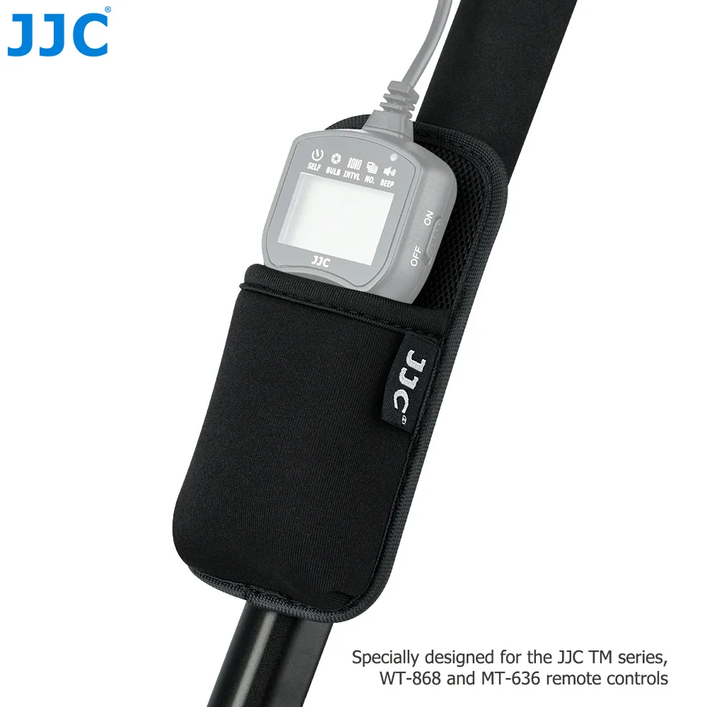 JJC Camera Remote Cotrol Holder Strap on Tripod Equipment Mounting Strap for Remote Control Holder For 18650 Battery