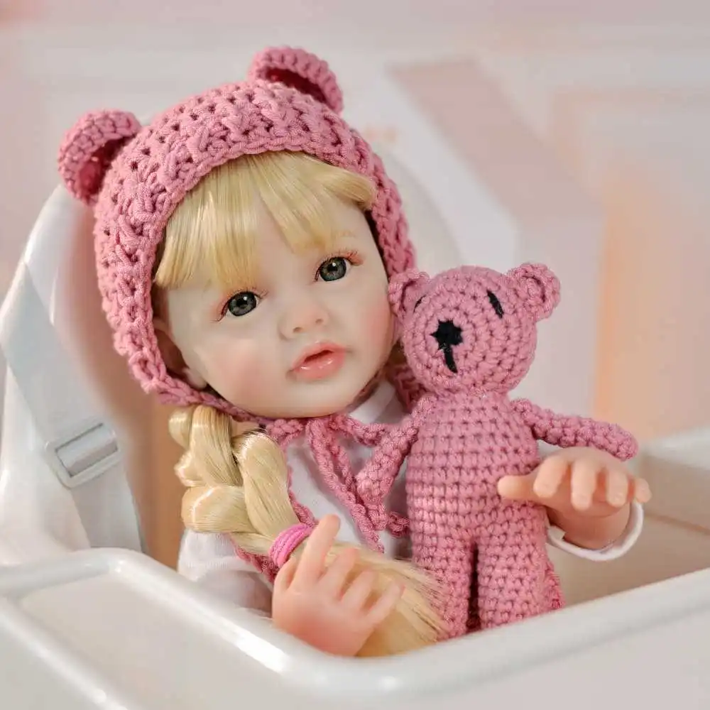 

Cloveray 22-дюймовая классическая реалистичная кукла реборн, супер милая мягкая виниловая кукла, высококачественная игрушка, игровой домик, кукла, детский рождественский подарок