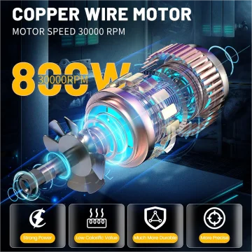 800W 30000RPM Elektrische Fräsmaschine 1/4 Zoll Holzbearbeitungs-Fräser Handkantenfräser für Heimwerker – Detail 21