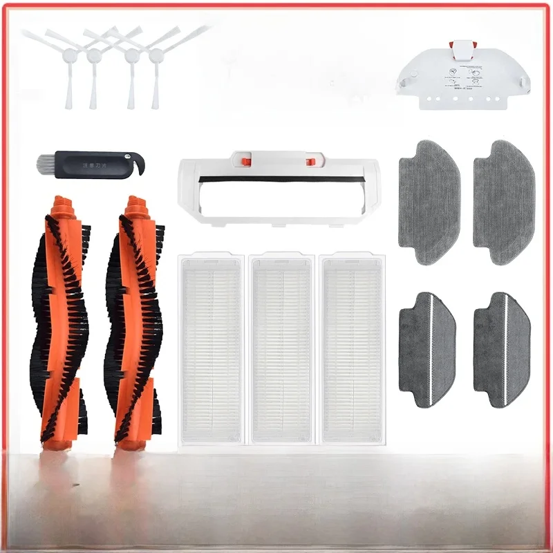 Compatible pour Xiaomi Robot aspirateur S10 S12 B106GL/Mop 2S XMSTJQR2S remplacement brosse latérale principale filtre tissu pièces accessoires