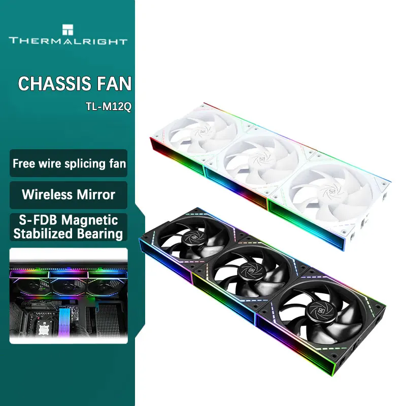 

Thermalright TL-M12Q X3 Wireless Splicing Building Block Fan Triple Pack 2000PRW Infinity Mirror ARGB Frame Triple Pack