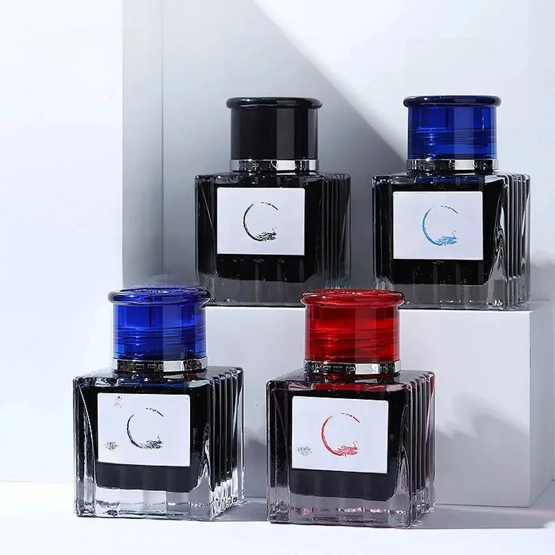 JINHAO 100/50/30ml stylo plume cartouche d'encre recharge verre stylo en bouteille encre sans carbone stylo plume fournitures de bureau papeterie