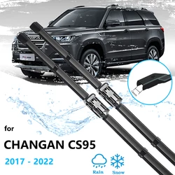 2x For Changan CS95 2017 2018 2019 2020 2021 2022 Accessories Front Rear Frameless Wiper Blade Silicone Windscreen Auto Cleaning