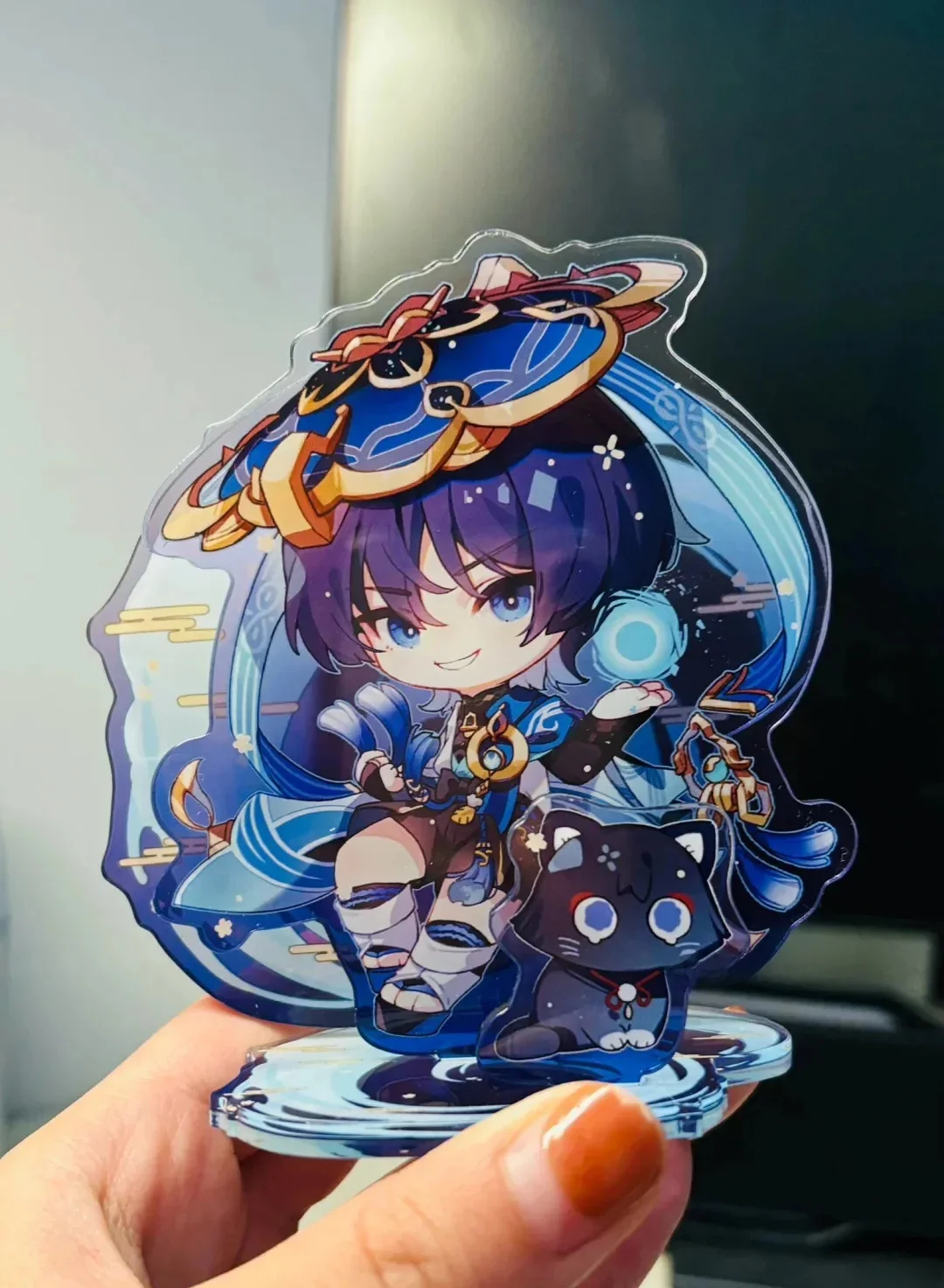 Scaramouche figurki akrylowy stojak moda Anime akcja akcesoria do figurek kolekcja zabawek dla dzieci prezent Yuan Shen prezent dla przyjaciela — zdjęcie 2
