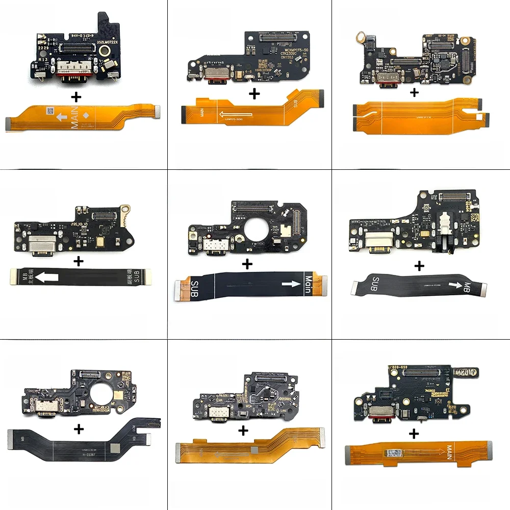 Ładowarka USB Złącze portu dokującego Główny elastyczny kabel do Xiaomi Poco F1 F2 F3 F4 F5 X3 X4 X5 X6 M3 M4 M5s Pro 4G 5G — zdjęcie 2