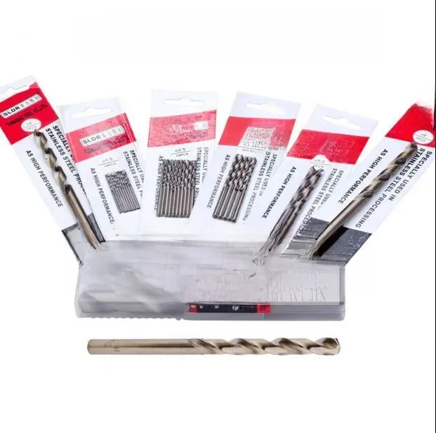 10 SZTUK wierteł HSS-CO M42 0,3 mm-3,0 mm Kobaltowe wiertło kręte ze stali szybkotnącej ze stali nierdzewnej (0,5/1,0 mm/1,5 mm/2,0 mm/2,5 mm/2,8 mm) — zdjęcie 2