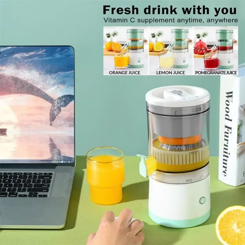 Citrus Orange Juice Maker Machine  Electric USB Charge Portable Hands Free Citrus Orange Juice Maker Machine Citrus Juicer