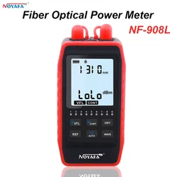 NOYAFA NF-908L Fiber Optical Power Meter VFL REF FC SC ST -60~+8dbm Visual Fault Locator Network Cable Test Optic Fault Tester