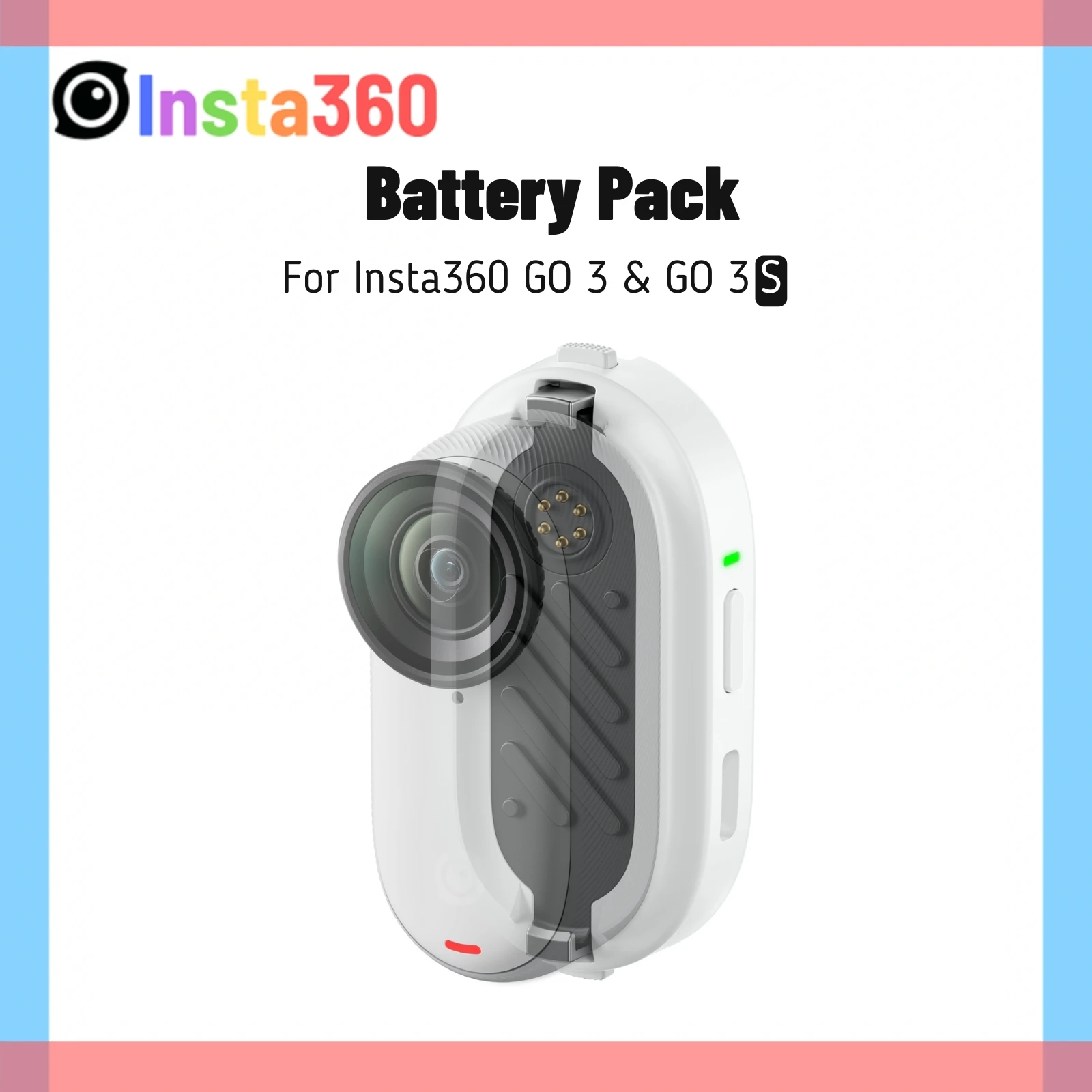 Insta360 GO 3S Battery Pack 393mAh Expansion Power Volt Cell For Insta 360 GO 3S GO3 Original Accessories