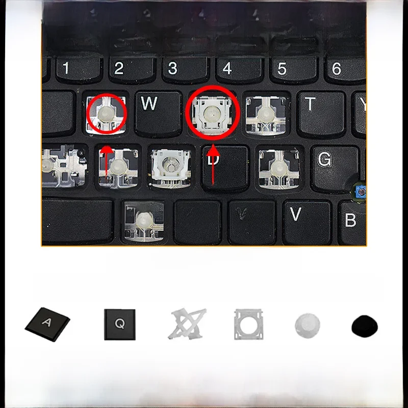 Klawisze, nakładki na klawisze i zawiasy do klawiatur ASUS ACER HP DELL IBM Lenovo Xiaomi HUAWEI Samsung MSI LG Haier Apple HASEE SONY — zdjęcie produktu 7