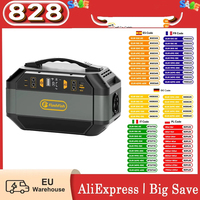 Flashfish P56 Pure Sine Wave 600W Portable Power Station 288.6Wh/78000Mah Solar Generator 230V Outlets Portable Camping Battery