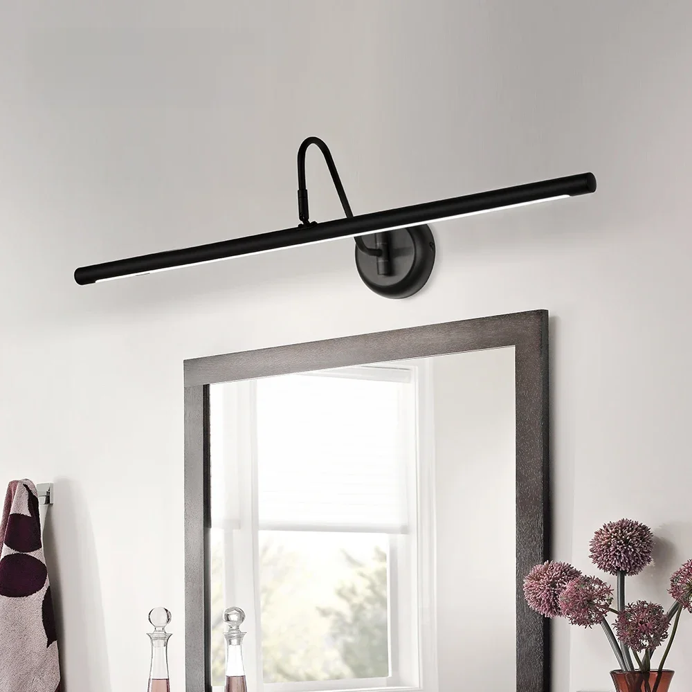 Seediq moderne mur LED lumière murale noir salle de bain miroir lumière AC85-265V intérieur appliques 16 22W longue photo lumière