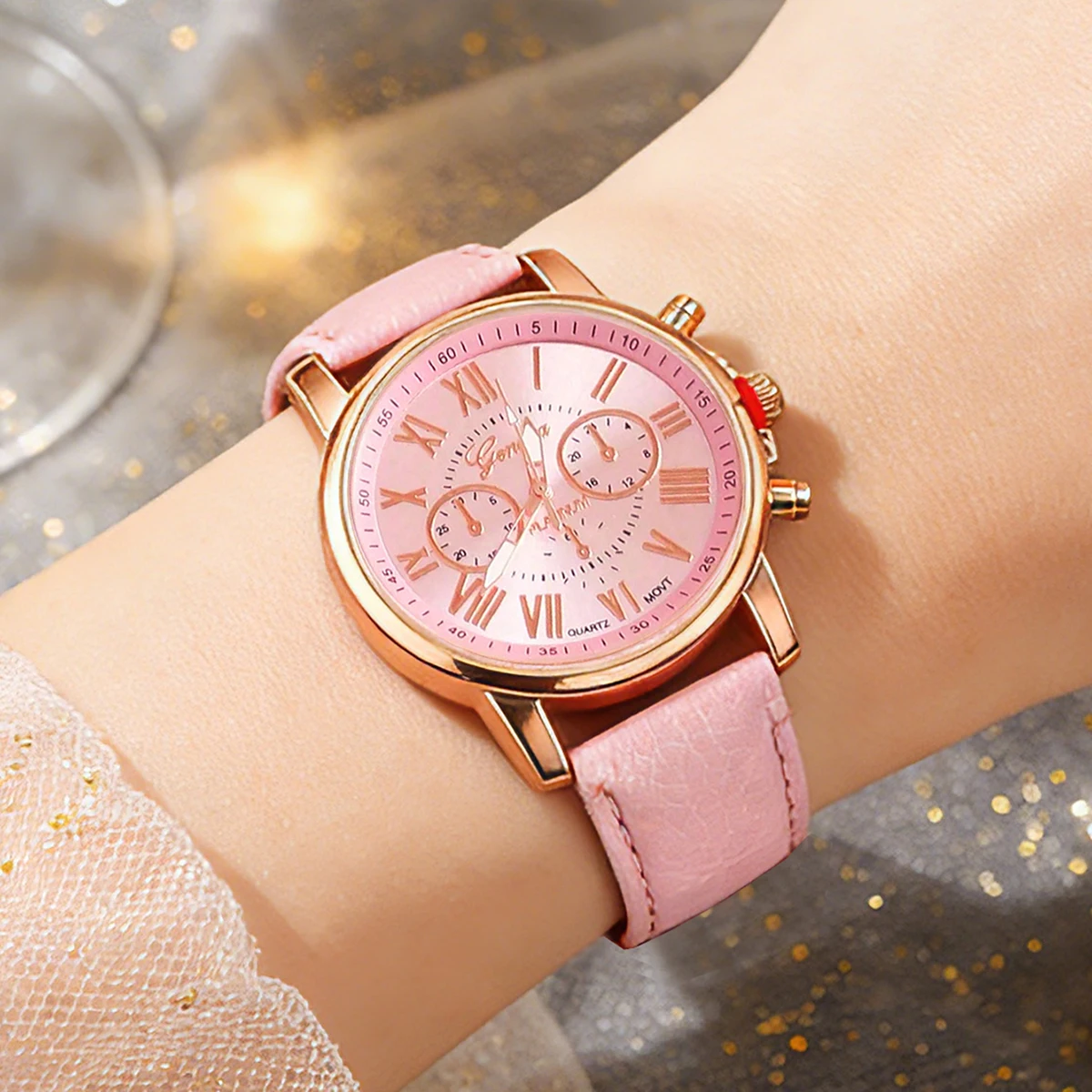 5-Piece Set of Cute and Romantic Women's Watches, Colorful Butterfly Design, Valentine's Day Gift, Everyday Use
