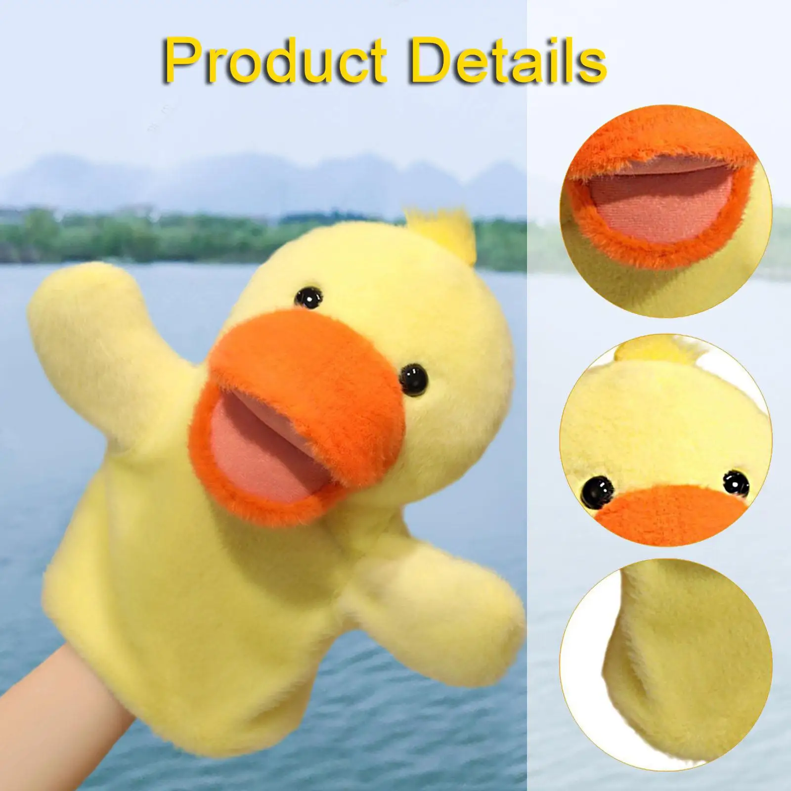 Soft Hand Puppet Storytelling Stuffed Animal Toy Interactive Role Play for Stage Performance Kindergarten And Educational Use
