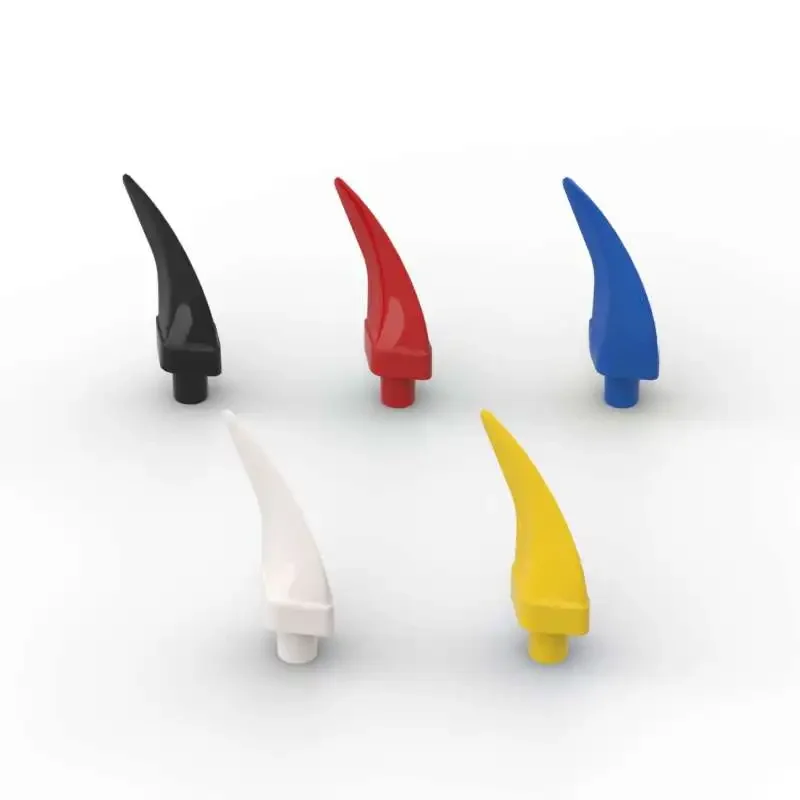 MOC-Kit de blocs de construction de corne de griffe d'animal pour enfants, dents d'animaux, briques moyennes, parloisir créatif, jouets d'urgence, cadeau d'anniversaire pour enfant, 10 pièces, 87747