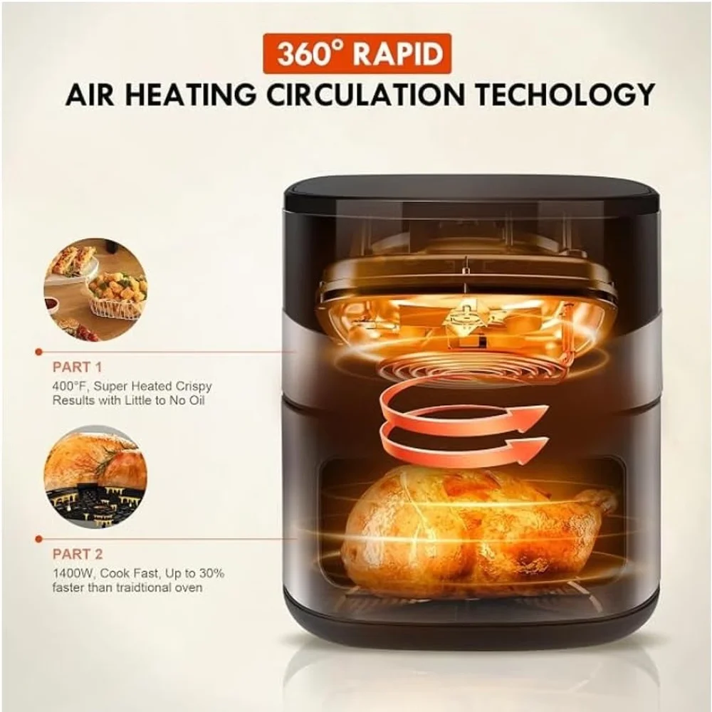 6.5QT Digital Touch Air Fryer 4