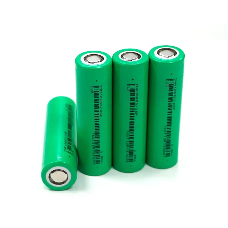 EVE 100pcs 18650 3.7v 2500mah Rechargeable Lithium-iron Cylindrical Battery for Solar Street Light