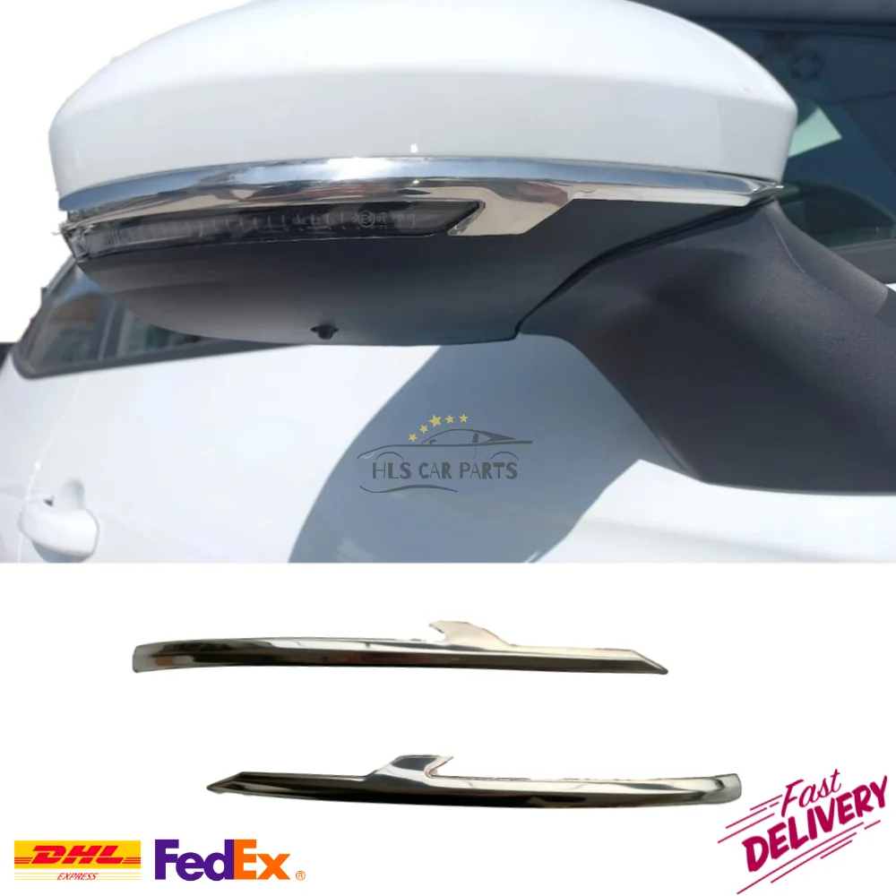 For Renault Clio 5 Chromium Trim Side Wing Mirror Accessory 2019-2022 Model Years Stainless Steel Exterior Part Free Shipping