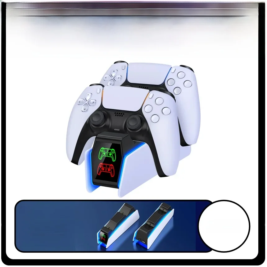 Station de charge de contrôleur pour PlayStation 5, double chargeur rapide, indicateur LED, support de charge, Station d'accueil, accessoires ps5