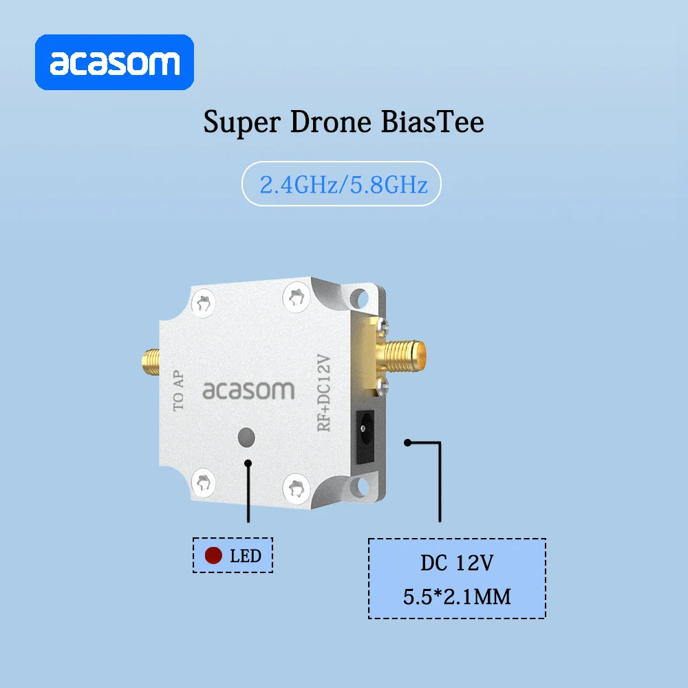 Fuente de alimentación de 2,4 GHz y 5,8 GHz, alimentador sesgo RF, bloqueador RF para WIFI, ZIGBEE, BLUETOOTH