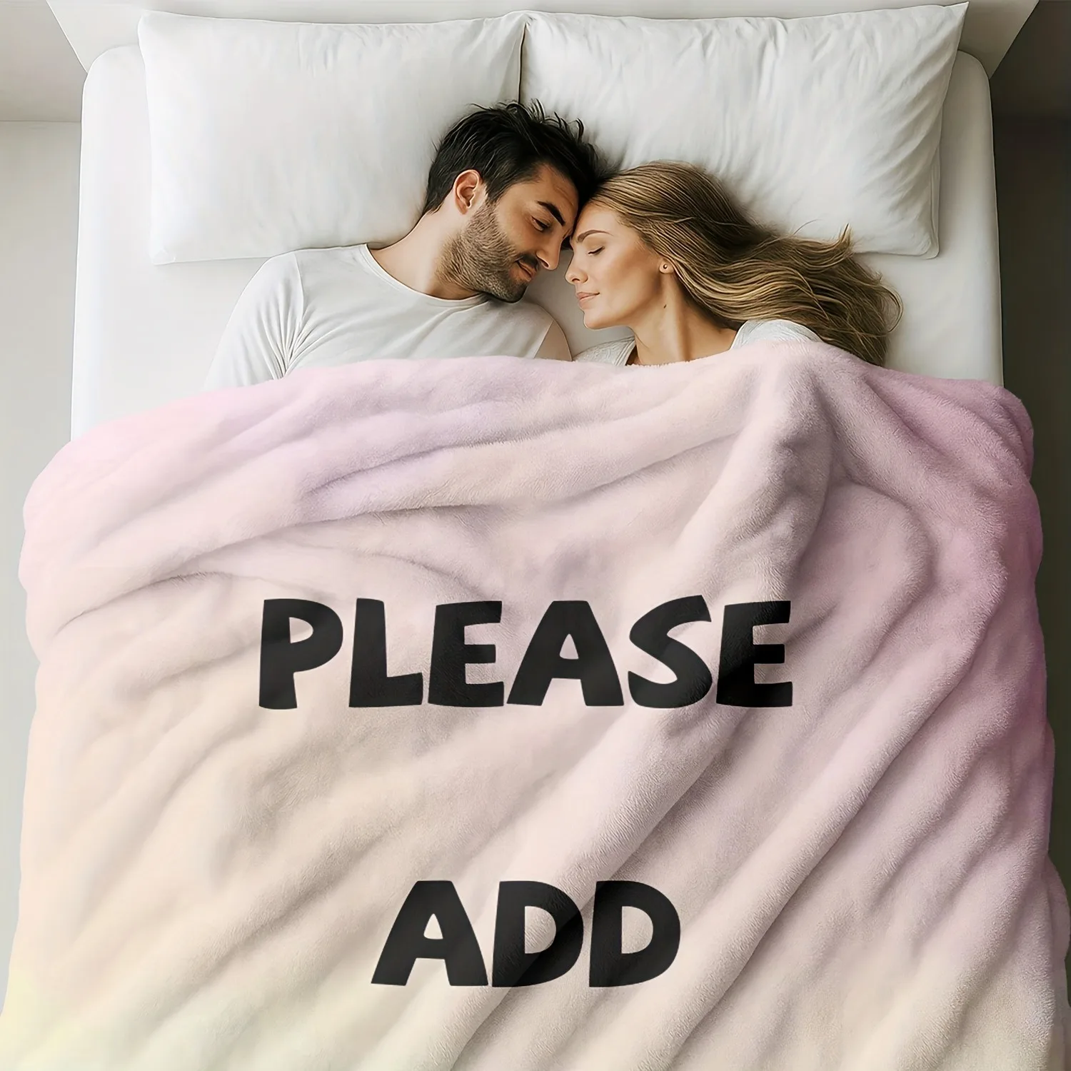 1PC Photo Custom Flannel Blanket, Upload Your Photo to Customize, lightweight and Soft, Suitable for All Seasons, Perfect for Bi