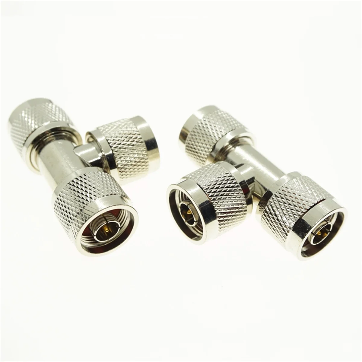 1pcs New N Type Male Plug to 2x Two N male T triple Mount Connector RF Coaxial Adapter