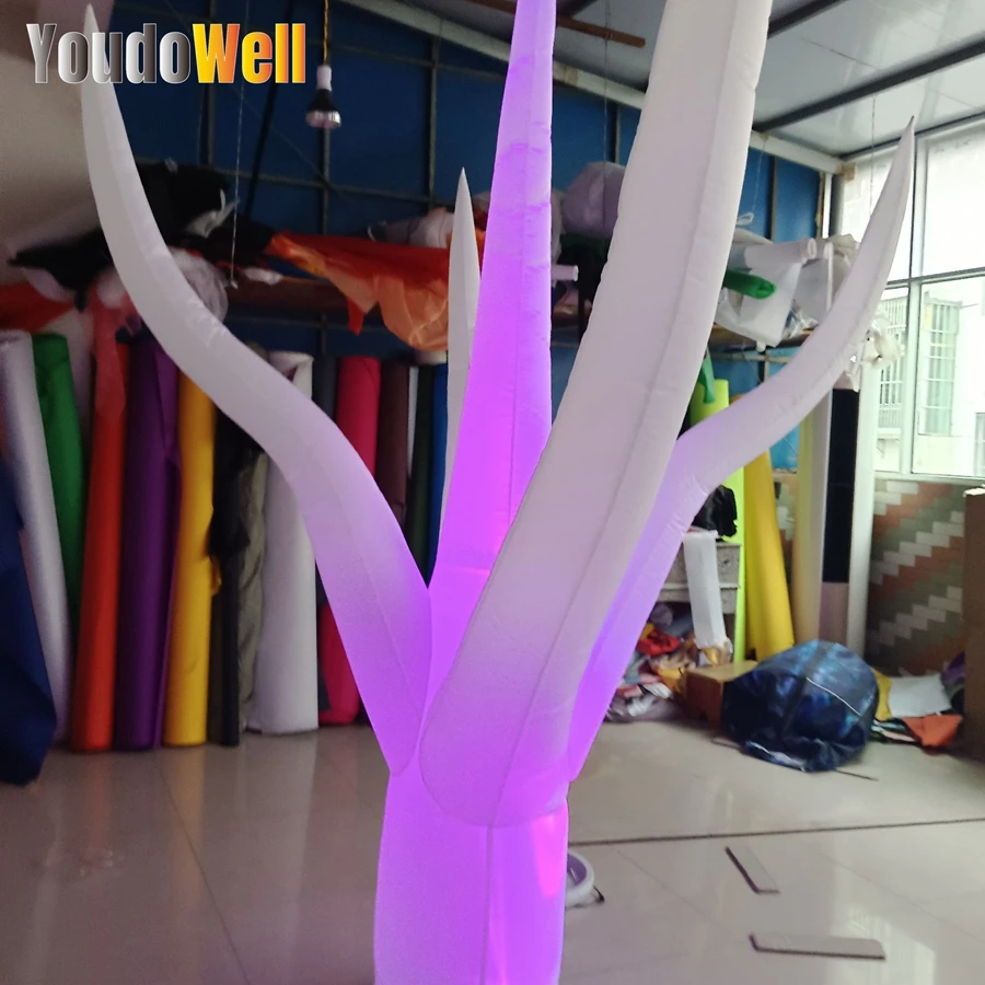 Modèle de plante marine gonflable SeAbropérer ed, lumière LED colorée, adaptée au modèle d'arbre d'éclairage rigourde scène marine, 2.4m H