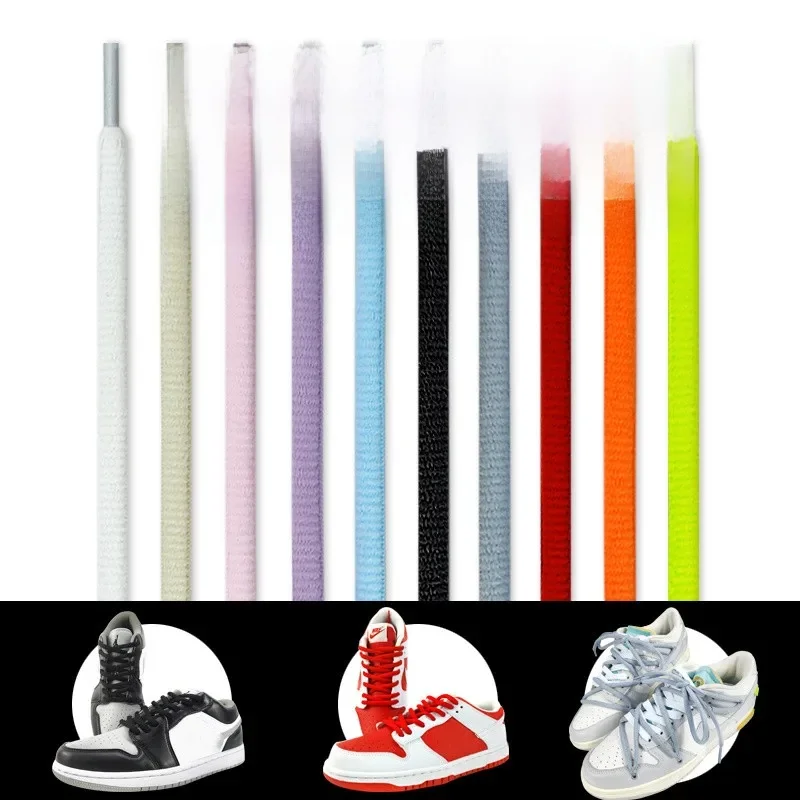 Lacets de chaussures ovales unisexes pour adultes, baskets rondes classiques, lacets de chaussures de sport, bottes tissées décontractées