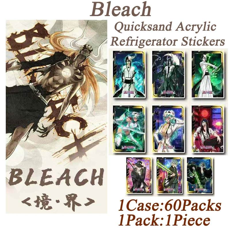 Newest Bleach Quicksand Acrylic Refrigerator Stickers 6*9cm Animation Game Table Games Children Gift And Hobbies Gifts